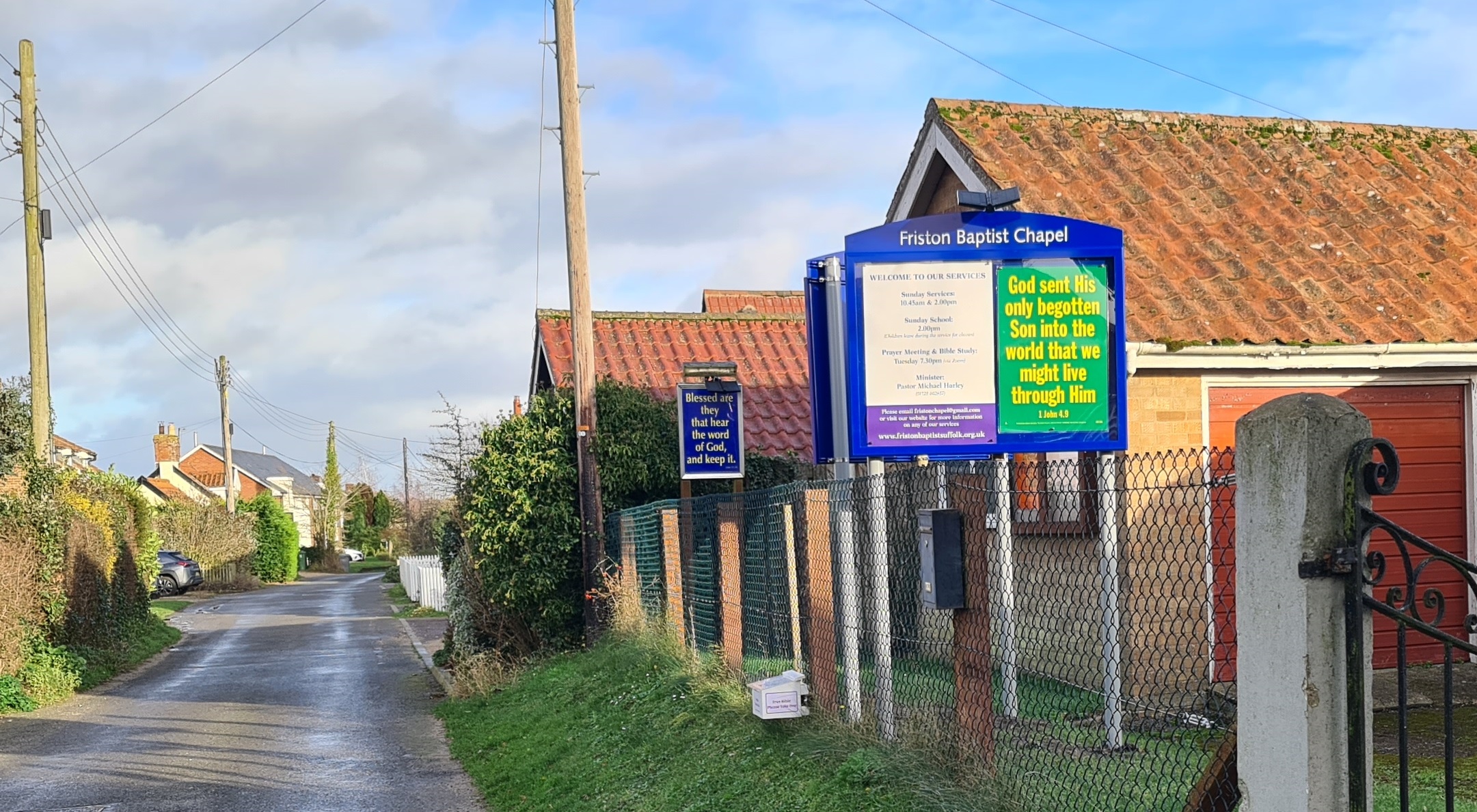 Chapel site from the road